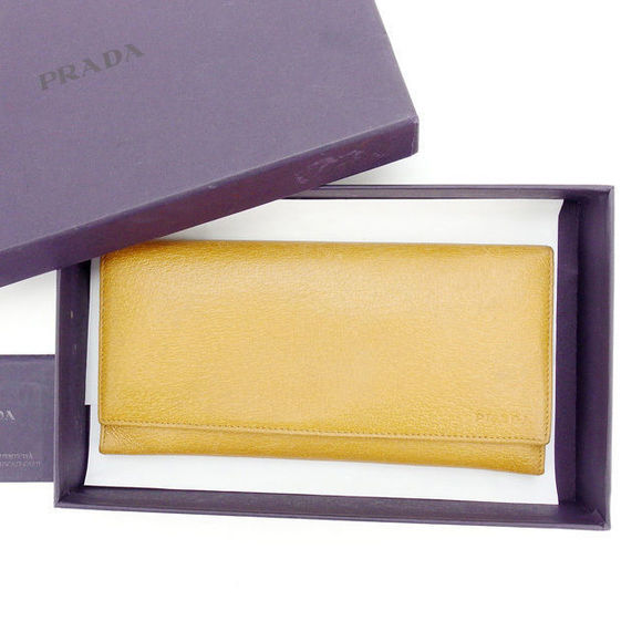 Prada brown accessory Wallet long zipper - Picture 1 of 6